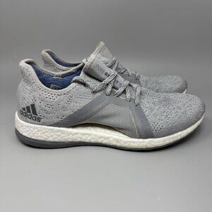Adidas Pureboost X Element Gray & White Women’s Athletic Running Shoes Size 10